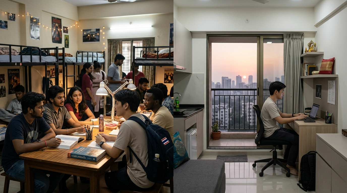 Hostel or Apartment? The Accommodation Decision Most International Students in Maharashtra Get Backwards