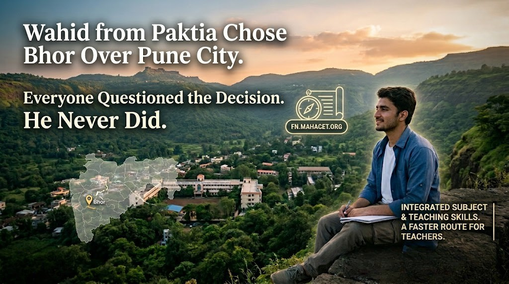 Wahid from Paktia Chose Bhor Over Pune City. Everyone Questioned the Decision. He Never Did.