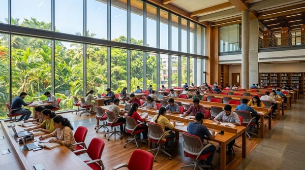 Inside the University of Mumbai Knowledge Resource Centre